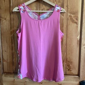 Adrienne Vittadini Athletic Set- Tank Top & Matching Capri Leggings